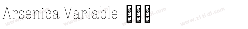 Arsenica Variable字体转换